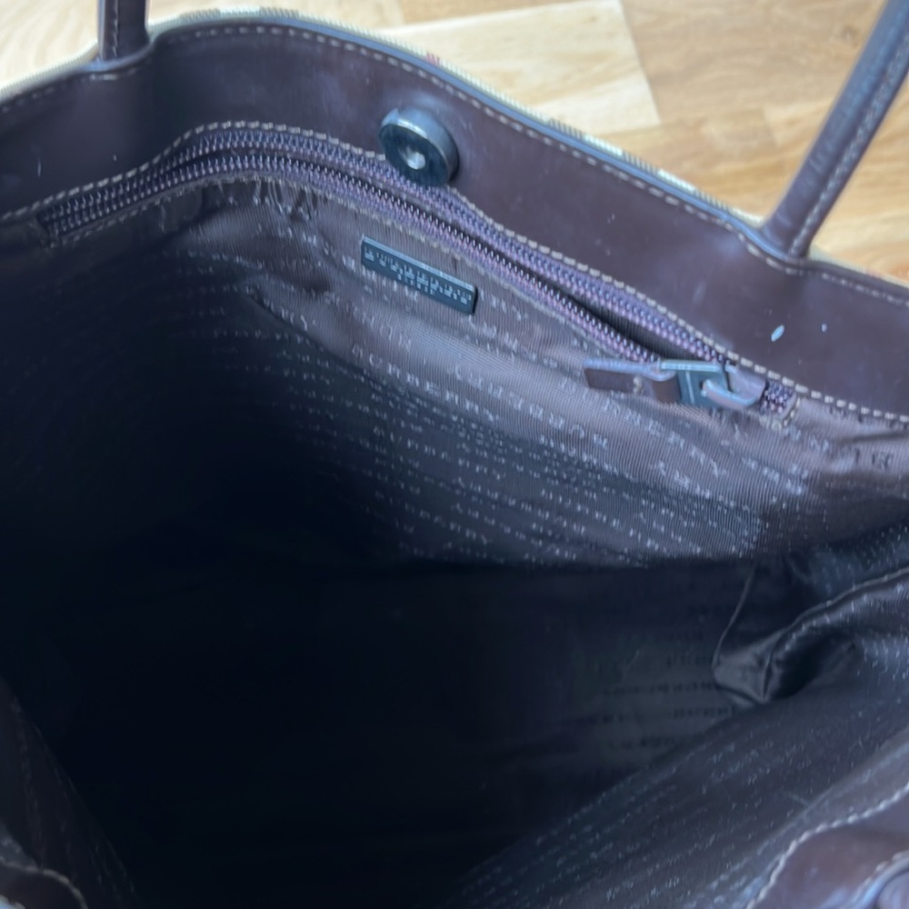 Burberry Beige and Black Checkered Tote - Picture 9 of 10